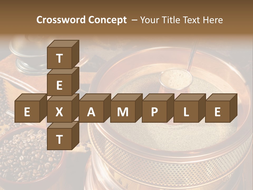 Drink Dark Saucer PowerPoint Template