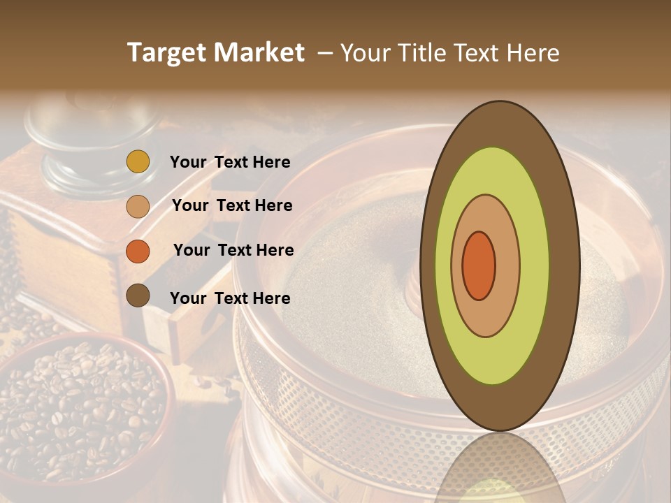 Drink Dark Saucer PowerPoint Template