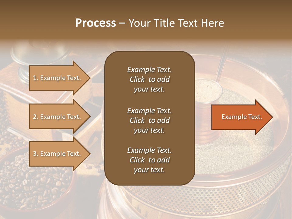 Drink Dark Saucer PowerPoint Template