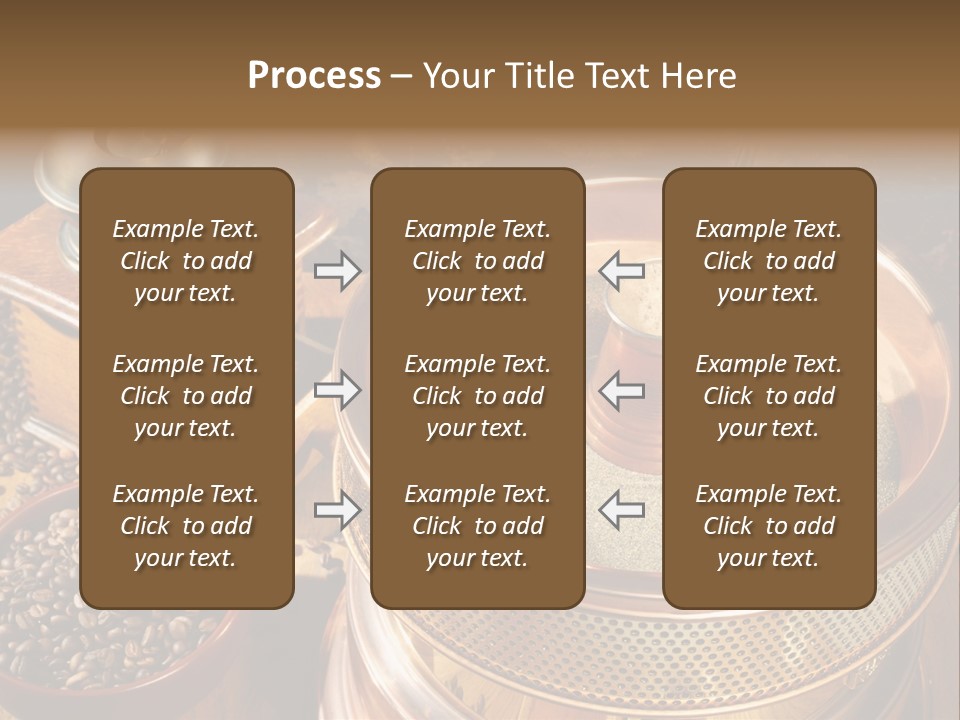 Drink Dark Saucer PowerPoint Template