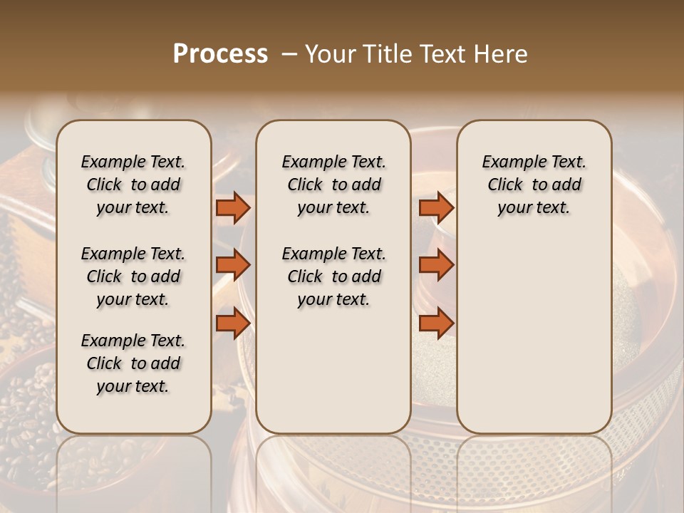 Drink Dark Saucer PowerPoint Template