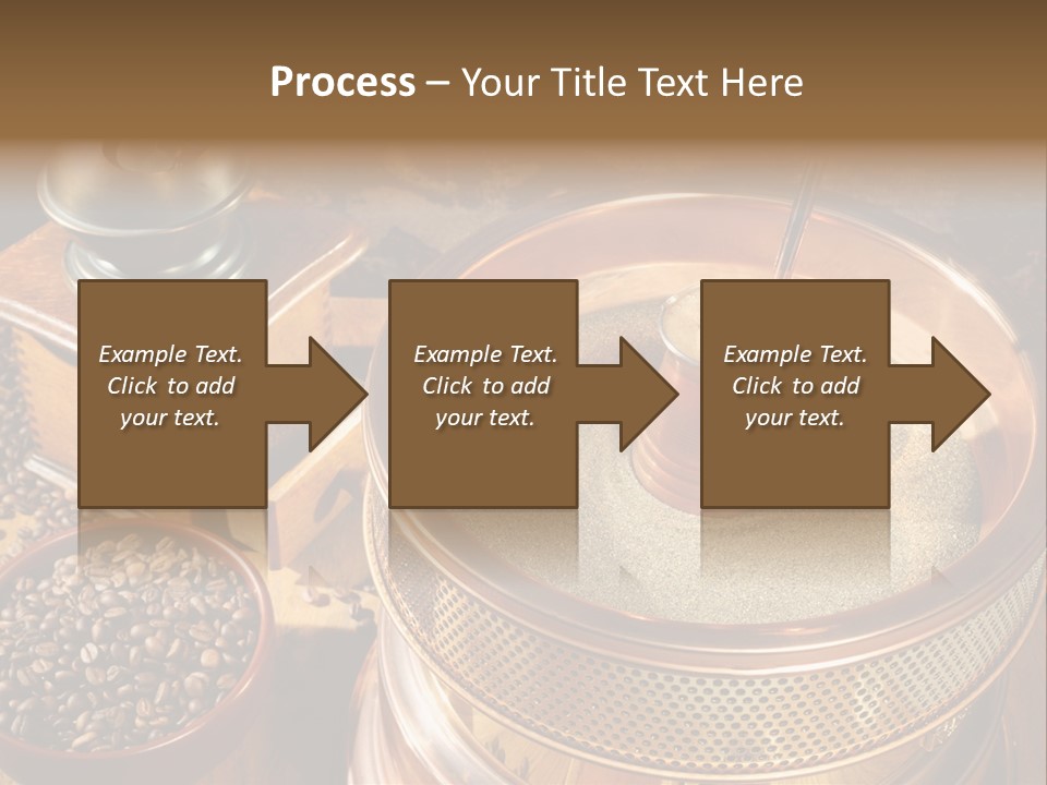 Drink Dark Saucer PowerPoint Template
