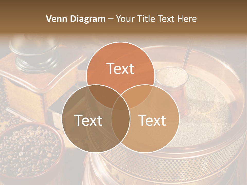 Drink Dark Saucer PowerPoint Template