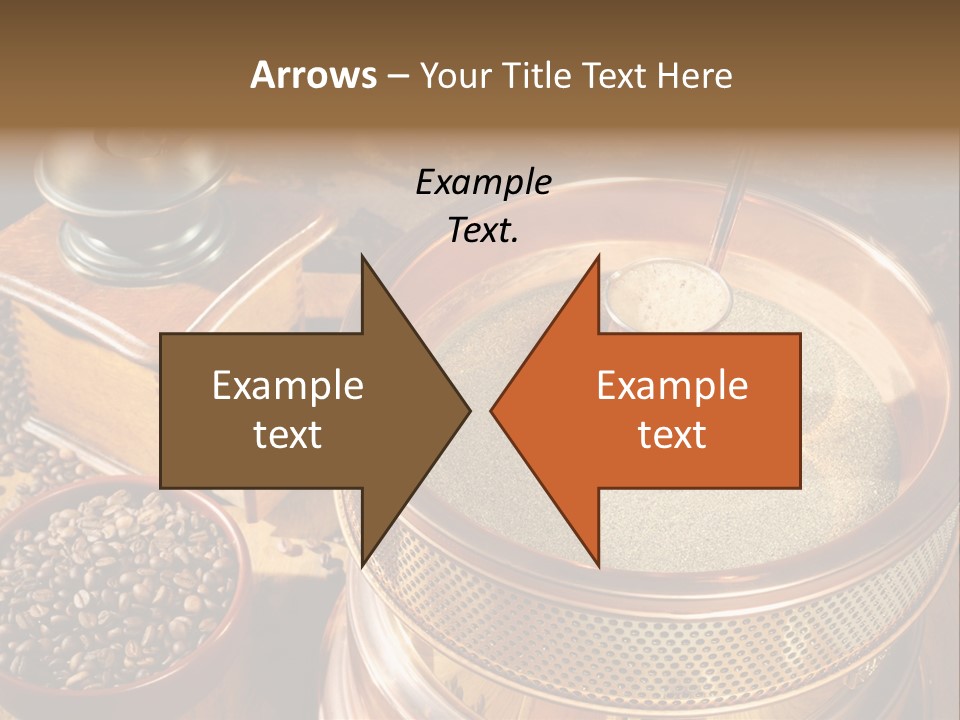 Drink Dark Saucer PowerPoint Template