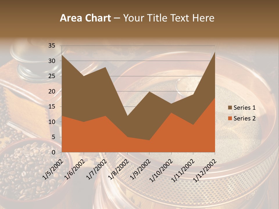 Drink Dark Saucer PowerPoint Template