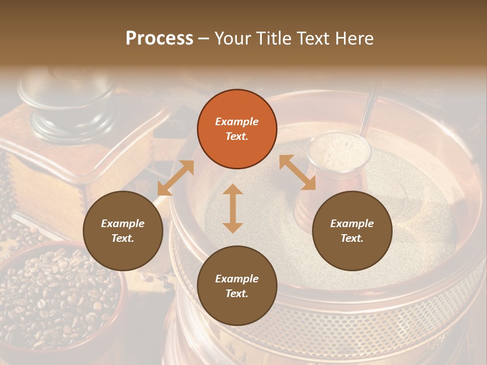 Drink Dark Saucer PowerPoint Template