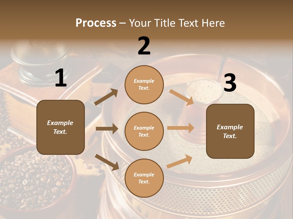 Drink Dark Saucer PowerPoint Template