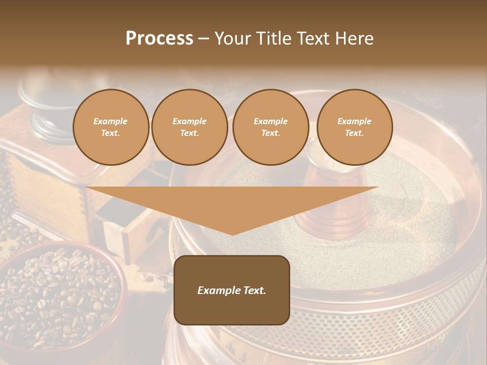 Drink Dark Saucer PowerPoint Template