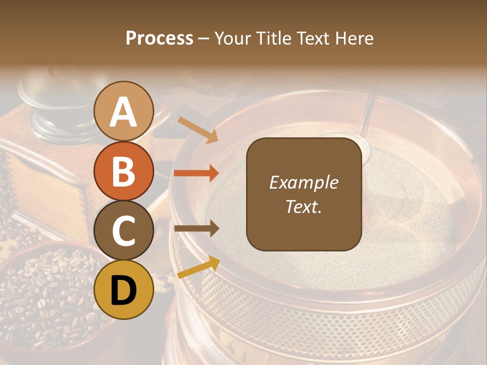 Drink Dark Saucer PowerPoint Template