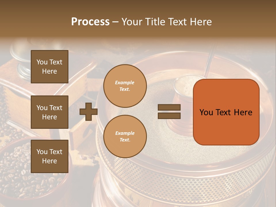 Drink Dark Saucer PowerPoint Template