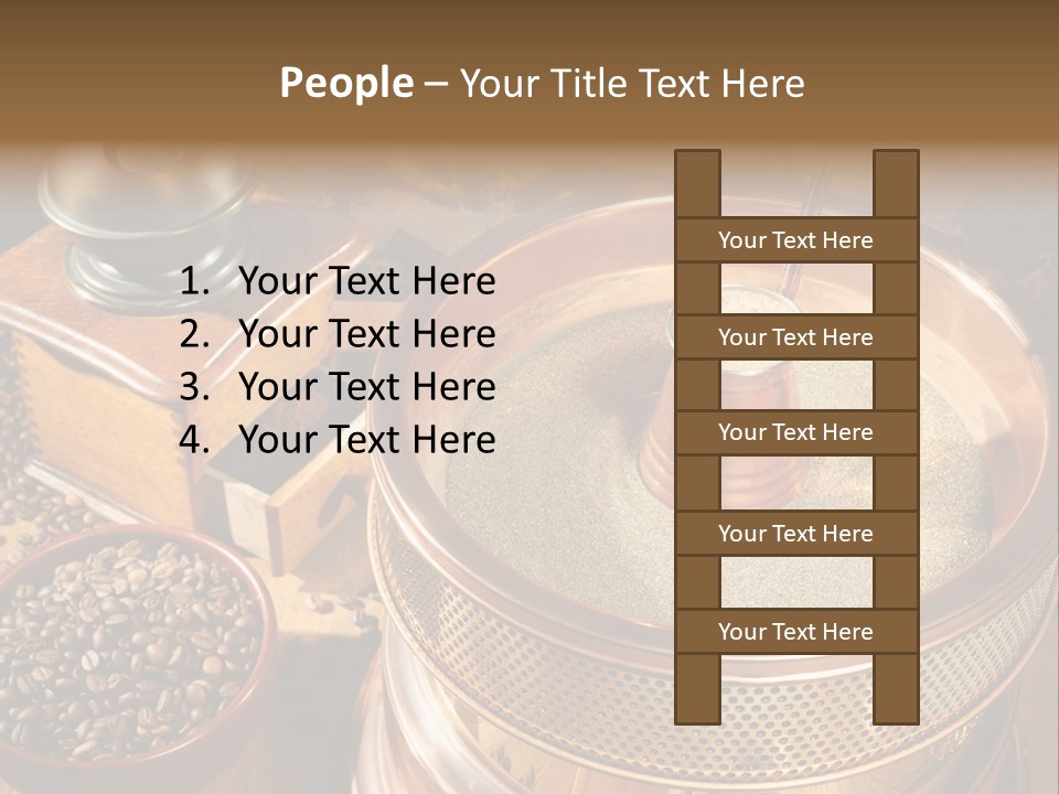 Drink Dark Saucer PowerPoint Template