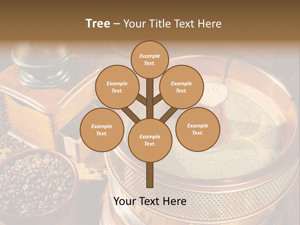 Drink Dark Saucer PowerPoint Template