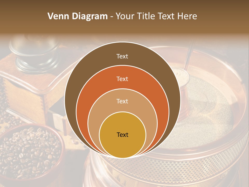 Drink Dark Saucer PowerPoint Template