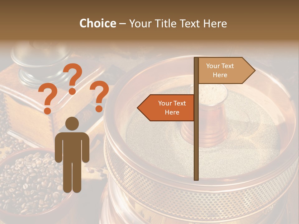 Drink Dark Saucer PowerPoint Template