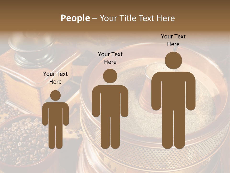 Drink Dark Saucer PowerPoint Template