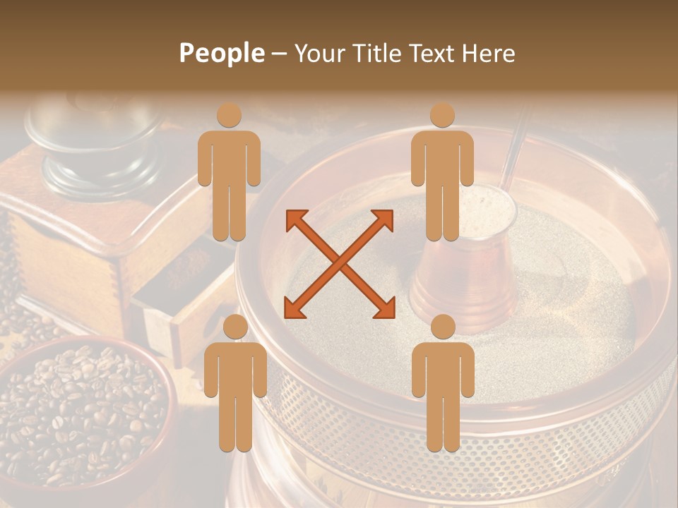 Drink Dark Saucer PowerPoint Template