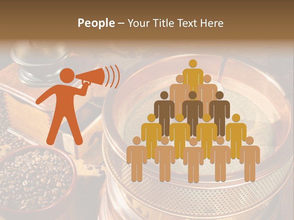 Drink Dark Saucer PowerPoint Template