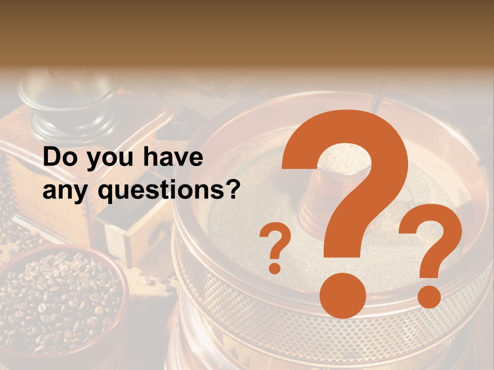 Drink Dark Saucer PowerPoint Template