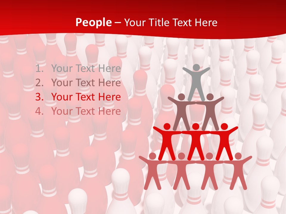 Team White Vector PowerPoint Template