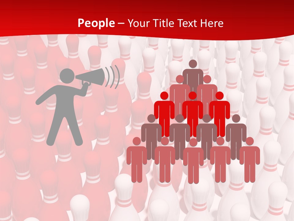 Team White Vector PowerPoint Template