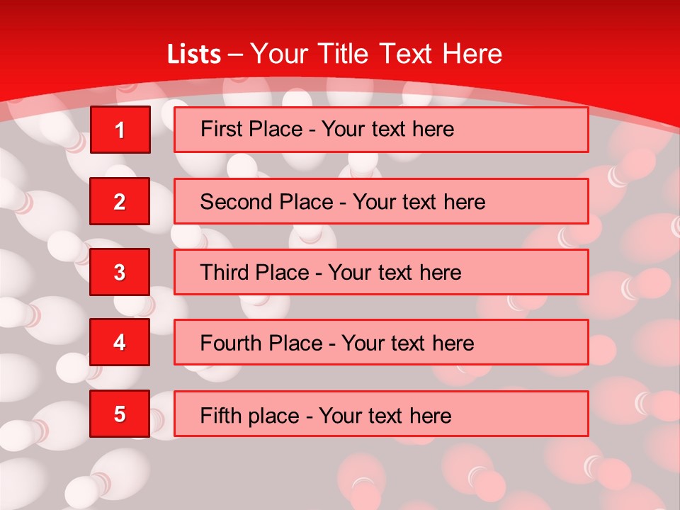 Aspiration Out Bowling PowerPoint Template
