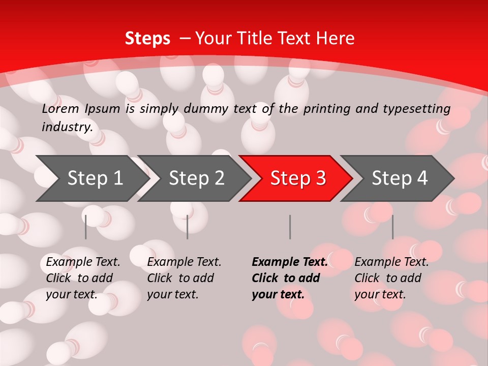 Aspiration Out Bowling PowerPoint Template