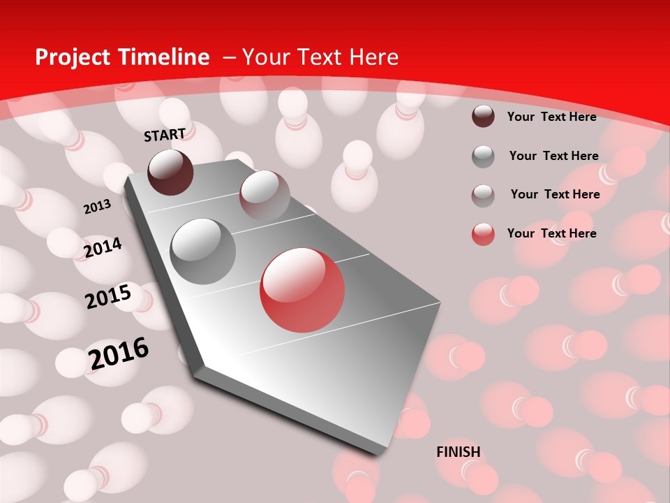 Aspiration Out Bowling PowerPoint Template