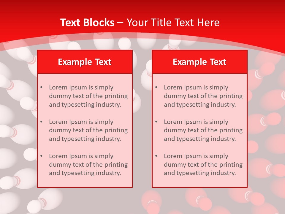 Aspiration Out Bowling PowerPoint Template