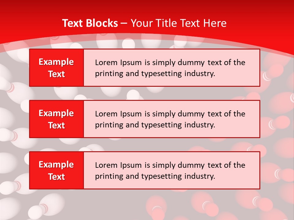 Aspiration Out Bowling PowerPoint Template
