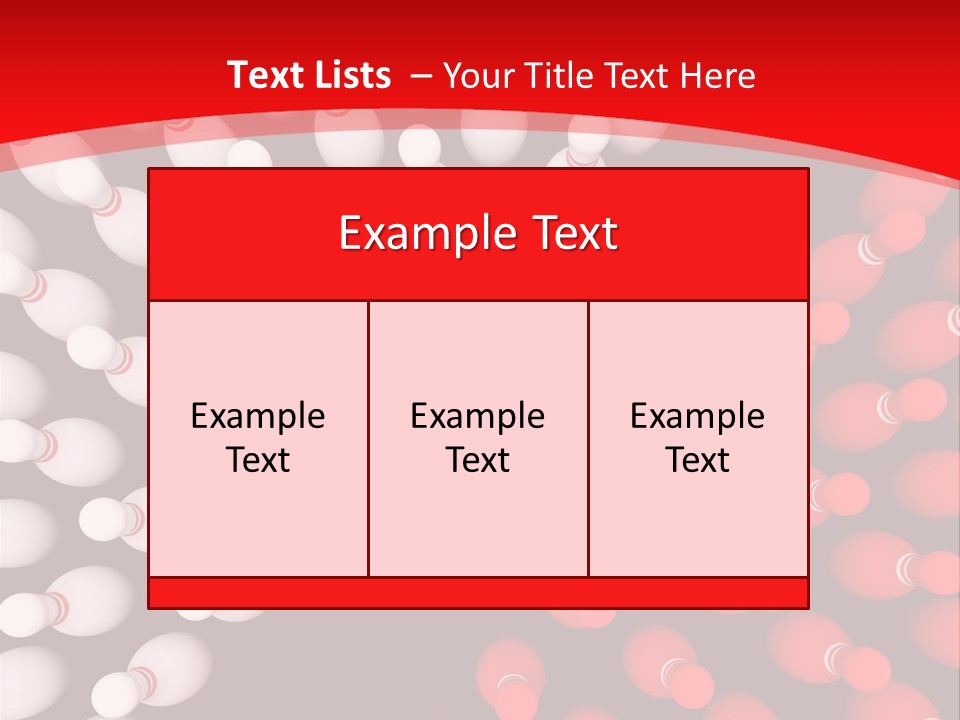Aspiration Out Bowling PowerPoint Template