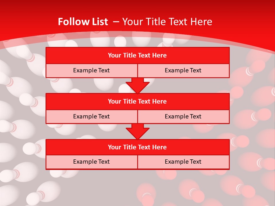 Aspiration Out Bowling PowerPoint Template