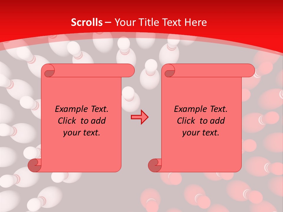 Aspiration Out Bowling PowerPoint Template