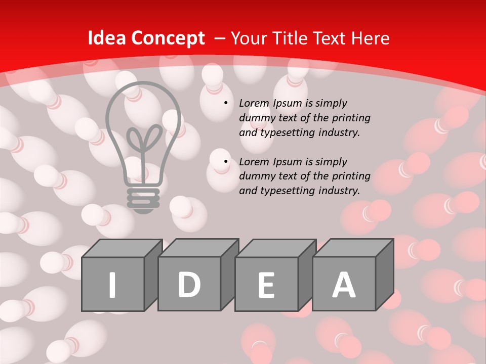 Aspiration Out Bowling PowerPoint Template