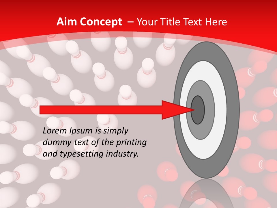 Aspiration Out Bowling PowerPoint Template