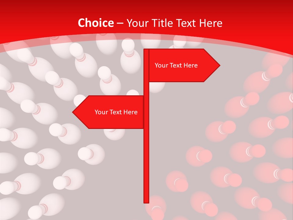 Aspiration Out Bowling PowerPoint Template