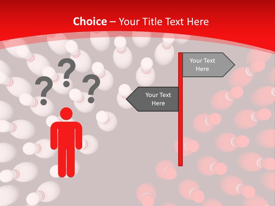 Aspiration Out Bowling PowerPoint Template