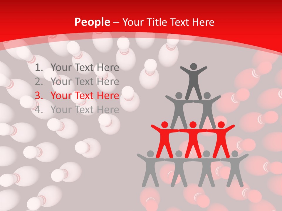 Aspiration Out Bowling PowerPoint Template