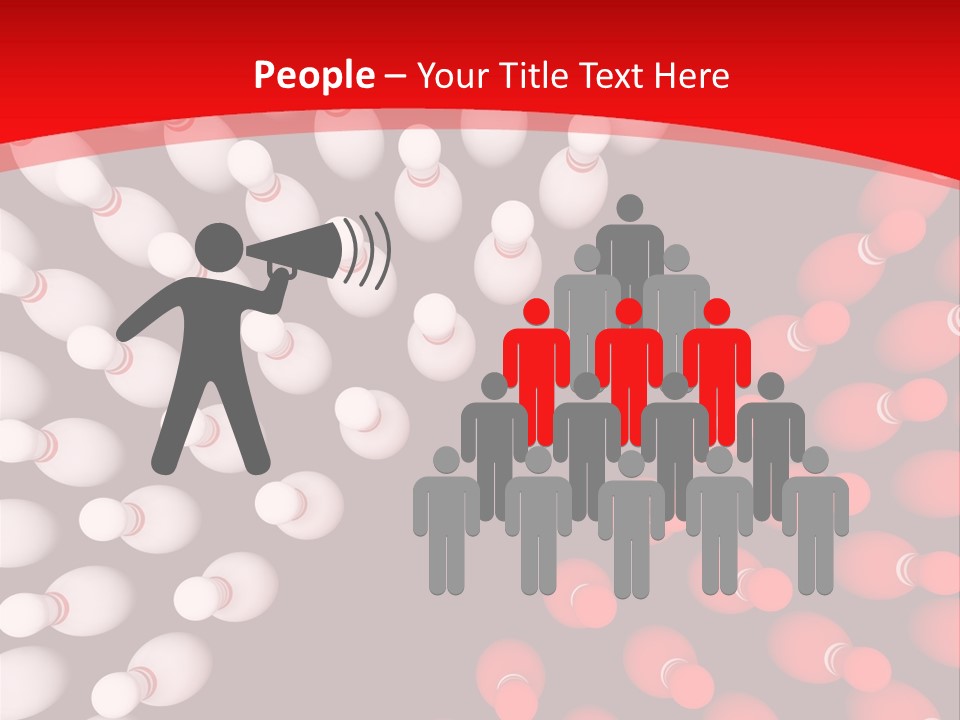 Aspiration Out Bowling PowerPoint Template