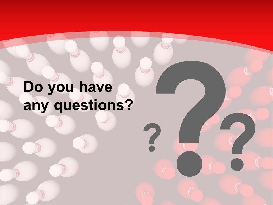 Aspiration Out Bowling PowerPoint Template