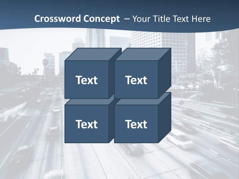 Sky Fast Bridge PowerPoint Template