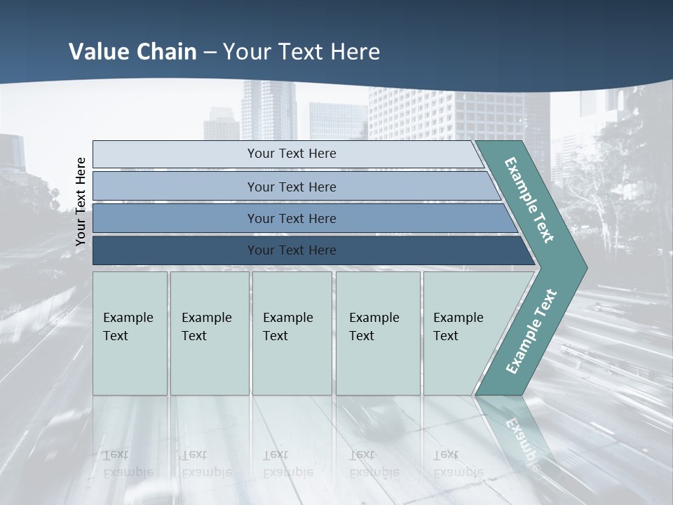 Sky Fast Bridge PowerPoint Template