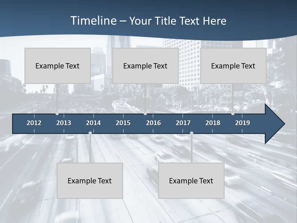 Sky Fast Bridge PowerPoint Template