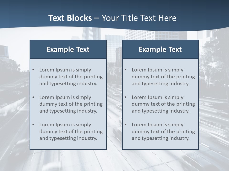 Sky Fast Bridge PowerPoint Template