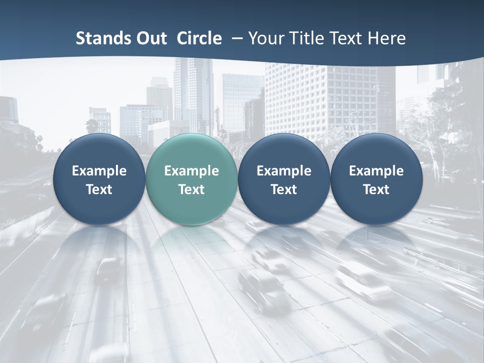 Sky Fast Bridge PowerPoint Template