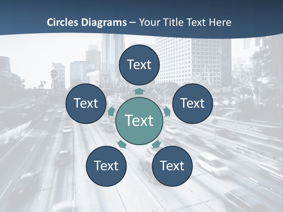 Sky Fast Bridge PowerPoint Template