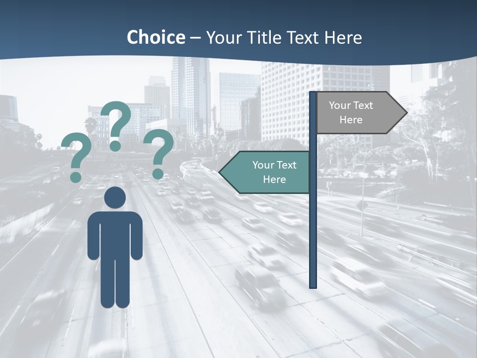Sky Fast Bridge PowerPoint Template