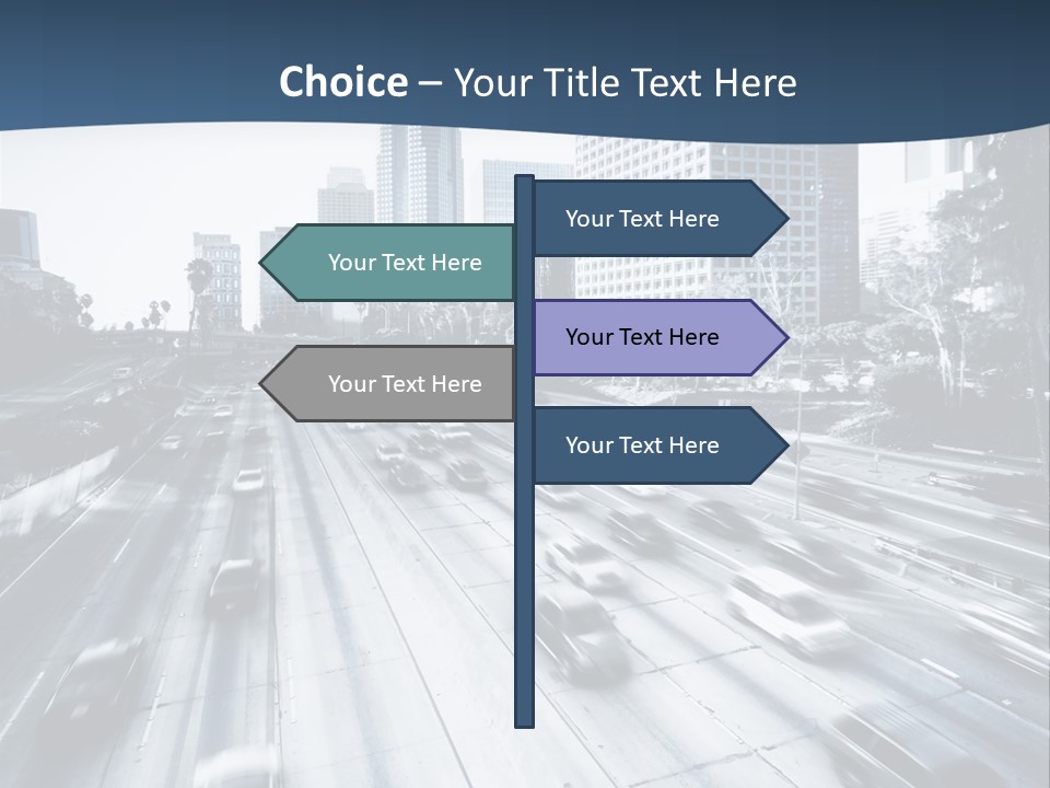 Sky Fast Bridge PowerPoint Template