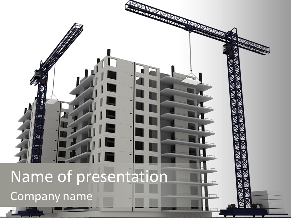 Architect Flat Engineering PowerPoint Template