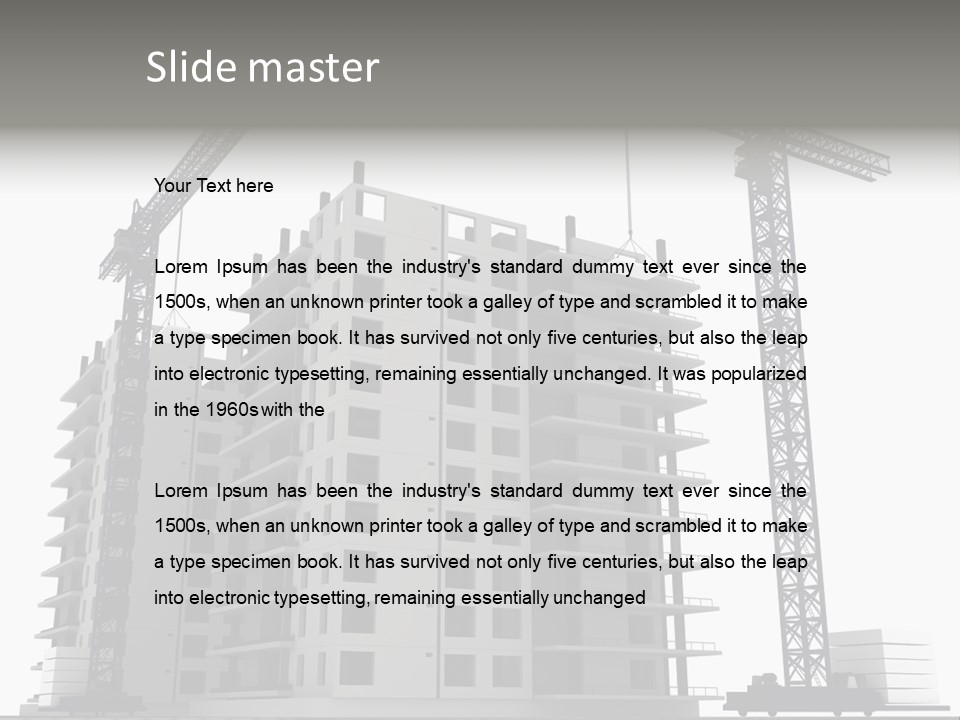 Architect Flat Engineering PowerPoint Template