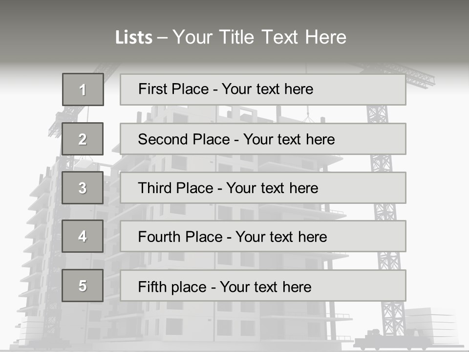 Architect Flat Engineering PowerPoint Template